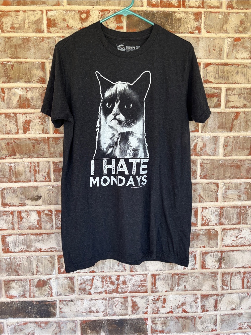 Grumpy Cat ‘I Hate Mondays' Black Graphic Tee
